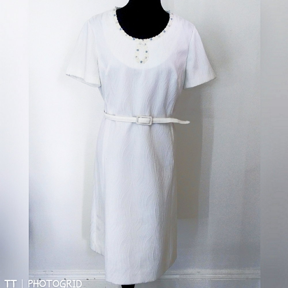 Vintage Amy Adams double knit sheath dress